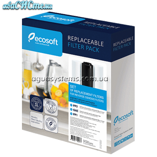 Комплект картриджей Ecosoft 1-2-3 для фильтров обратного осмоса